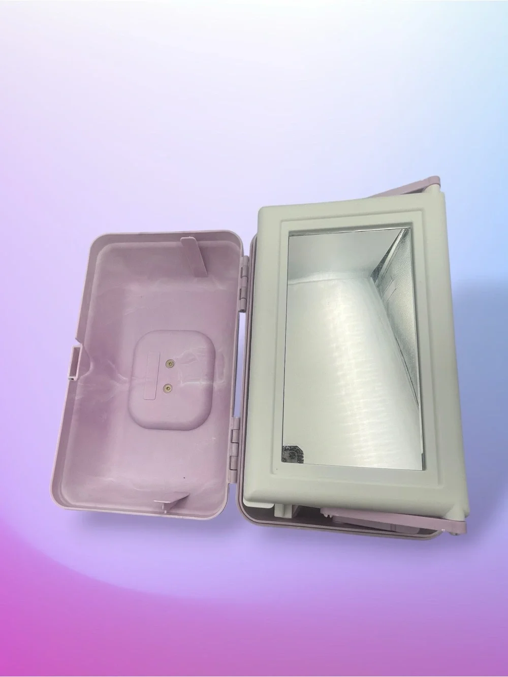 Vintage 90s Caboodles Lavender Makeup Case Retro Cosmetic Organizer